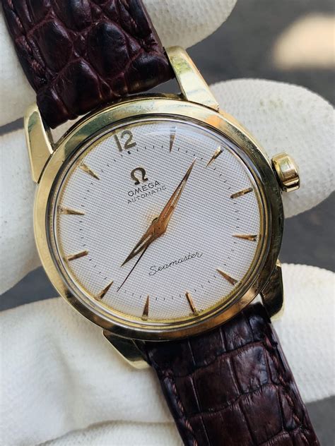 omega gold men vintage watch|vintage omega automatic men's watch.